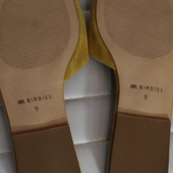 Birdies THE KIWI in Sunflower Suede slide sandals faux -leather size 9 - Picture 7 of 7